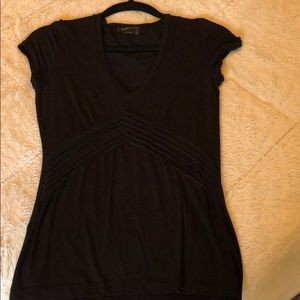 BCBG Black V-neck tee